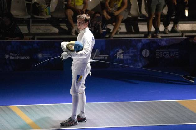 June 19, 2026, Antony, Hauts-De-Seine, France: Paris, France: Ukraine defeated Hungary in the quarterfinals of the team men s o po e event at the European Fencing Championships in Antony. Antony France - ZUMAp284 20260619_zip_p284_011 Copyright: xMickaelxPintax