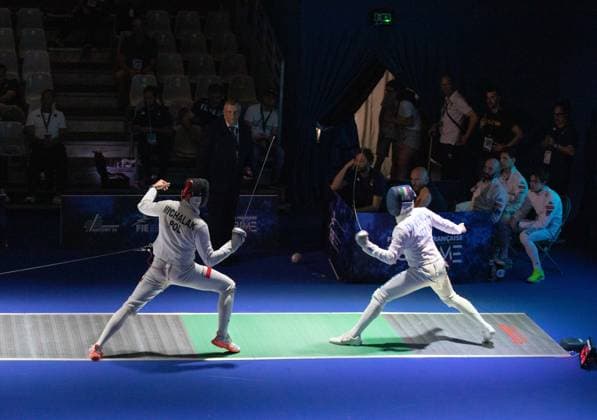 June 19, 2026, Antony, Hauts-De-Seine, France: Paris, France: Italy defeated Poland in the quarterfinals of the team men s o po e event at the European Fencing Championships in Antony. France News - June 19, 2026  - ZUMAp284 20260619_zip_p284_022 Copyright: xMickaelxPintax