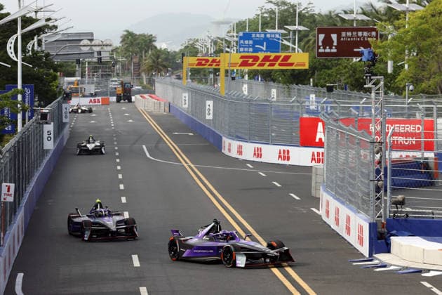Pascal Wehrlein (GER) und Nico Mueller (SUI) beide Porsche, 1. freies Training, Sanya E-Prix, China, 19.06.2026, Hainan Insel, China, FIA Formel E Weltmeisterschaft Saison 12,