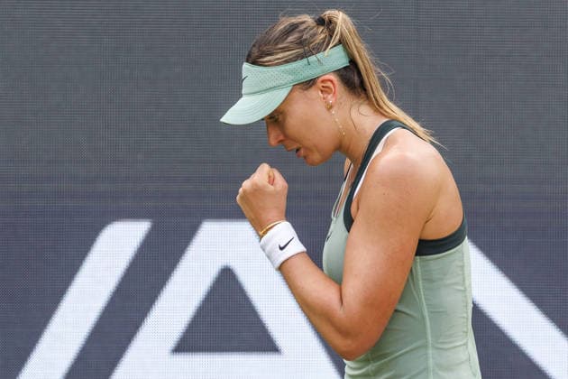 Berlin, 15.06.26, Tennis: VANDA Pharmaceuticals BERLIN TENNIS OPEN 2026 im Steffi-Graf-Stadion. Damen, Einzel. L. Noskova (CZE) vs WC P. Badosa (ESP) Paula Badosa in Aktion. VANDA Pharmaceuticals BERLIN TENNIS OPEN 2026