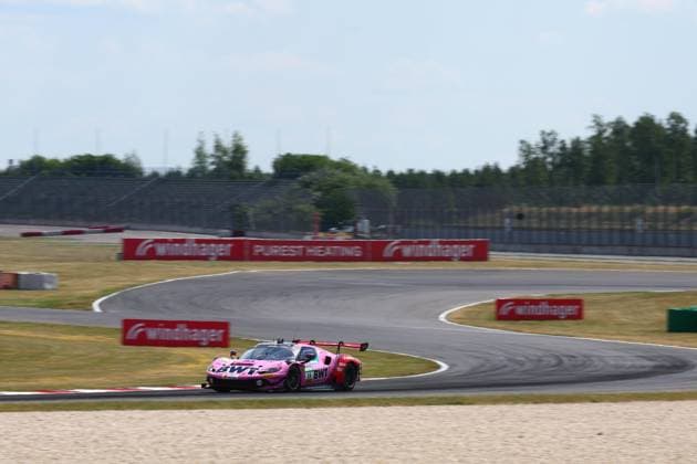 14 Matteo Cairoli (I Emil Frey Racing), Ferrari 296 GT3 Evo, action Photo: Hoch Zwei Klettwitz Germany