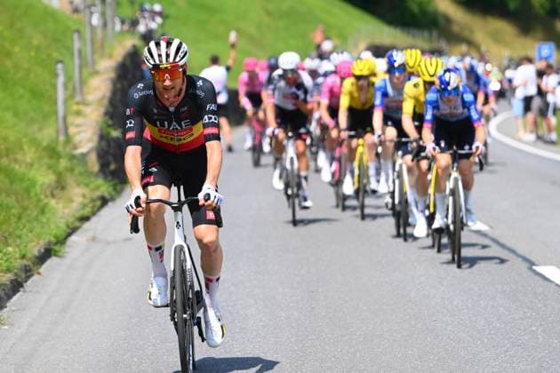 Tour de Suisse 2026 Stage 3 BAD RAGAZ, SWITZERLAND - JUNE 19 : Wellens Tim (BEL) of UAE Team Emirates - XRG during stage 3 of the 89th edition of Tour de Suisse an UCI World Tour 2.UWT cycling road race stage for Men Elite of 157.9 km with start in Bad Ragaz and finish in Bad Ragaz on June 19, 2026 in Bad Ragaz, Switzerland, 19 06 2026 ( Motordriver Guy De Vuyst - Bad Ragaz Switzerland  Copyright: xVincentxKalutx