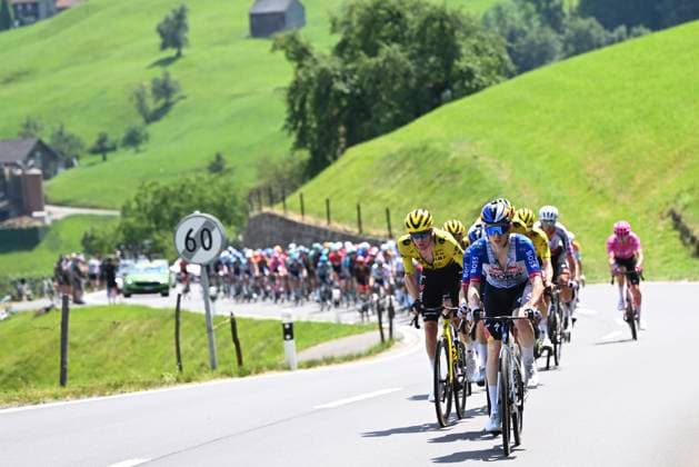 Tour de Suisse 2026 Stage 3 BAD RAGAZ, SWITZERLAND - JUNE 19 : Kruijswijk Steven (NED) of Team Visma Lease a Bike during stage 3 of the 89th edition of Tour de Suisse an UCI World Tour 2.UWT cycling road race stage for Men Elite of 157.9 km with start in Bad Ragaz and finish in Bad Ragaz on June 19, 2026 in Bad Ragaz, Switzerland, 19 06 2026 ( Motordriver Guy De Vuyst - Bad Ragaz Switzerland  Copyright: xVincentxKalutx