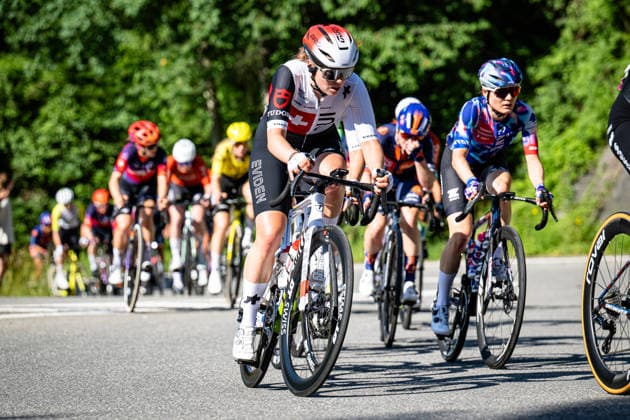 LIEHNER Annika: Tour de Suisse - Women 2026 - 3. Stage LIEHNER Annika ( SUI ) Swiss Cycling Querformat - quer - horizontal - Landscape - Event Veranstaltung: Tour de Suisse - 3. Stage - Elite Women - Category Kategorie: Cycling - Road cycling, Rad, Radsport, Strasse - Cycling Tour - Elite Women - WWT - Location Ort: Europe Switzerland - Start & Finish: Bad Ragaz - Discipline: Road Race ( RR ) - Cycling Tour - Distance: 120,8 km - Date Datum: 19.06.2026 Friday -