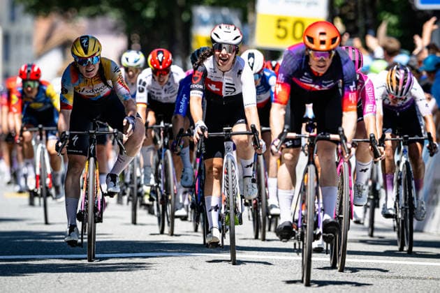 LIECHTI Jasmin: Tour de Suisse - Women 2026 - 3. Stage LIECHTI Jasmin ( SUI ) Swiss Cycling Querformat - quer - horizontal - Landscape - Event Veranstaltung: Tour de Suisse - 3. Stage - Elite Women - Category Kategorie: Cycling - Road cycling, Rad, Radsport, Strasse - Cycling Tour - Elite Women - WWT - Location Ort: Europe Switzerland - Start & Finish: Bad Ragaz - Discipline: Road Race ( RR ) - Cycling Tour - Distance: 120,8 km - Date Datum: 19.06.2026 Friday -