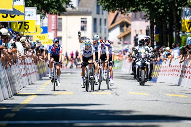 REUSSER Marlen: Tour de Suisse - Women 2026 - 3. Stage REUSSER Marlen ( SUI ) Movistar Team Querformat - quer - horizontal - Landscape - Event Veranstaltung: Tour de Suisse - 3. Stage - Elite Women - Category Kategorie: Cycling - Road cycling, Rad, Radsport, Strasse - Cycling Tour - Elite Women - WWT - Location Ort: Europe Switzerland - Start & Finish: Bad Ragaz - Discipline: Road Race ( RR ) - Cycling Tour - Distance: 120,8 km - Date Datum: 19.06.2026 Friday -