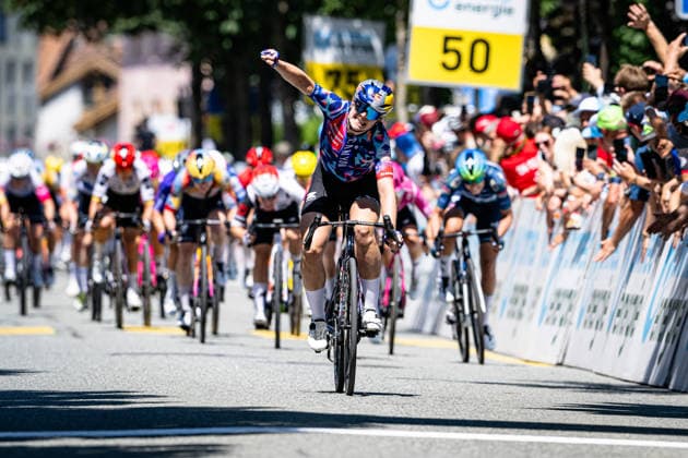 BÄCKSTEDT Zoe: Tour de Suisse - Women 2026 - 3. Stage BÄCKSTEDT Zoe ( GBR ) CANYON SRAM Querformat - quer - horizontal - Landscape - Event Veranstaltung: Tour de Suisse - 3. Stage - Elite Women - Category Kategorie: Cycling - Road cycling, Rad, Radsport, Strasse - Cycling Tour - Elite Women - WWT - Location Ort: Europe Switzerland - Start & Finish: Bad Ragaz - Discipline: Road Race ( RR ) - Cycling Tour - Distance: 120,8 km - Date Datum: 19.06.2026 Friday -
