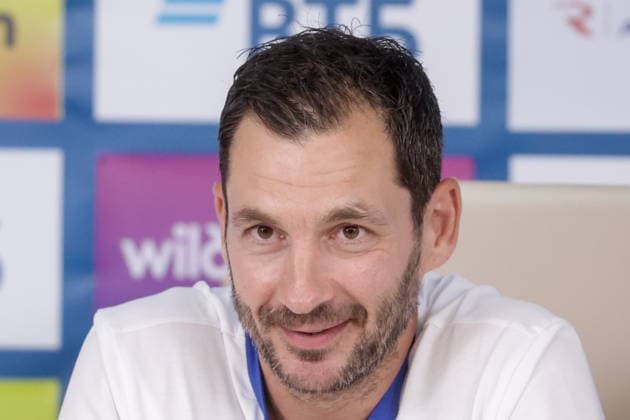 RUSSIA, KHIMKI - JUNE 19, 2026: FC Dynamo Moscow s head coach Sandro Schwarz at a press conference, PK, Pressekonferenz at the Novogorsk-Dynamo training centre in Khimki near Moscow New Head Coach Of FC Dynamo Moscow Sandro Schwarz Gives Press Conference  - ZUMAt113 20260619_zaa_t113_142 Copyright: xMikhailxSinitsynx