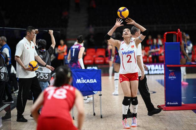 Ahead of France v China - 2026 FIVB Volleyball Nations League ANKARA, TURKIYE - JUNE 19:Yushan Zhuang (2) of China warms up ahead of the 2026 FIVB Volleyball Nations League Week 2 match between France and China at Ankara Sports Hall, on June 19, 2026, in Ankara, Turkiye. Akin Celiktas Anadolu Ankara Turkey. Editorial use only. Please get in touch for any other usage.  Copyright: x2026xAnadoluxAkinxCeliktasx