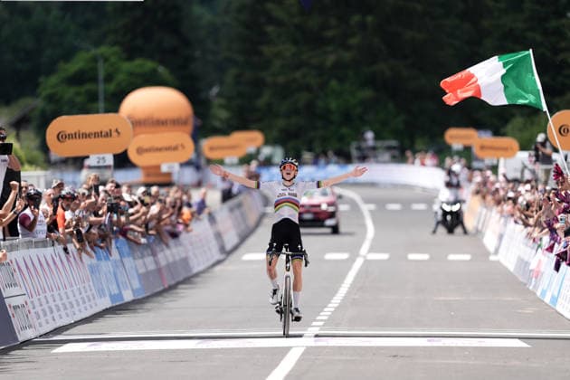 Italy s Lorenzo Mark Finn of Red Bull - Bora - Hansgrohe Rookies stage winner during Stage 6 of the Giro Next Gen 2026, from Velletri to Subiaco-Monte Livata, Italy, Friday, June 19, 2026.  Copyright: xMassimoxPaolone LaPressex