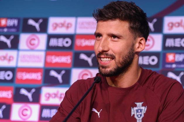 FIFA World Cup, WM, Weltmeisterschaft, Fussball 2026 - Portugal press conference, PK, Pressekonferenz Portugal s soccer team player Ruben Dias attends a press conference at the training site at Garden District Park for the FIFA World Cup 2026 in Palm Beach, Florida, USA, 19 June 2026. PALM BEACH Florida United States  Copyright: xMIGUELxA.xLOPESx