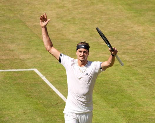 photo : Alexander ZVEREV (GER) jubelt beim Satzball im Tiebreak des ersten Satzes Tennis-Turnier Terra Wortmann Cup im Gerry Weber Sportpark in Halle Westfalen - Viertelfinales - am Fr. 19.06.2026