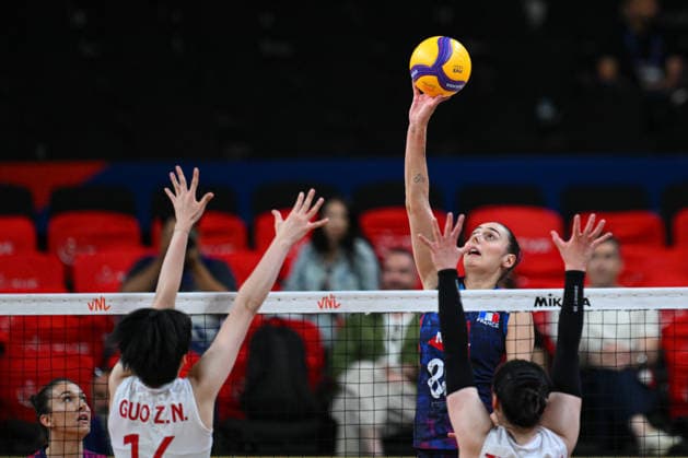 France v China - 2026 FIVB Volleyball Nations League ANKARA, TURKIYE - JUNE 19: Amelie Rotar (88) of France competes against her opponents during the 2026 FIVB Volleyball Nations League week 2 match between France and China at Ankara Sports Hall in Ankara, Turkiye on June 19, 2026. Akin Celiktas Anadolu Ankara Turkey. Editorial use only. Please get in touch for any other usage.  Copyright: x2026xAnadoluxAkinxCeliktasx