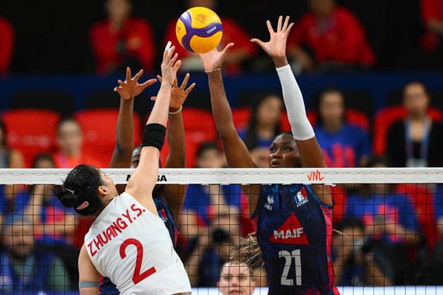 France v China - 2026 FIVB Volleyball Nations League ANKARA, TURKIYE - JUNE 19: Yushan Zhuang (2) of China competes against her opponent during the 2026 FIVB Volleyball Nations League week 2 match between France and China at Ankara Sports Hall in Ankara, Turkiye on June 19, 2026. Akin Celiktas Anadolu Ankara Turkey. Editorial use only. Please get in touch for any other usage.  Copyright: x2026xAnadoluxAkinxCeliktasx