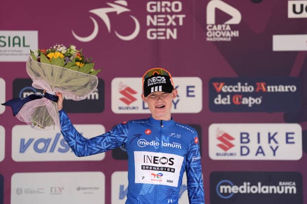 Great Britain s Mattie Dodd of Ineos Grenadiers Racing Academy during Stage 6 of the Giro Next Gen 2026, from Velletri to Subiaco-Monte Livata, Italy, Friday, June 19, 2026.  Copyright: xMassimoxPaolone LaPressex