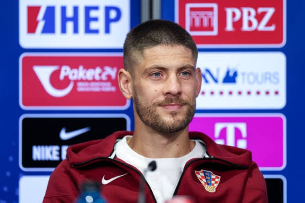 Croatia Training And press conference, PK, Pressekonferenz - FIFA World Cup, WM, Weltmeisterschaft, Fussball 2026 Andrej Kramaric of Croatia speaks with a media during the Croatia National Football Team press conference at training centre at Episcopal High School on June 19, 2026 in Alexandria, Virginia.  IgorxKralj PIXSELL