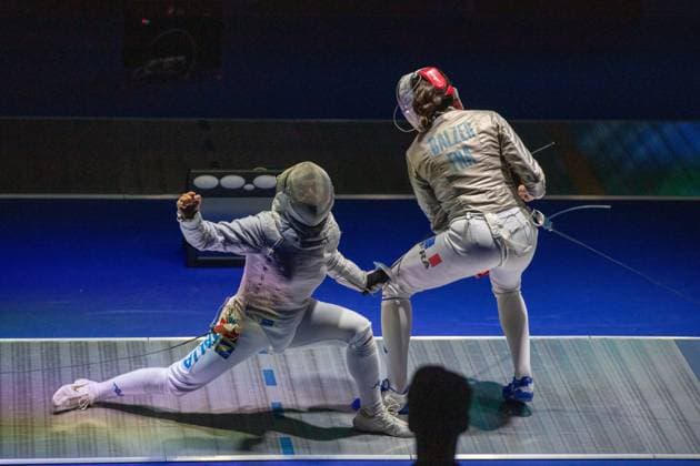 June 19, 2026, Antony, Hauts-De-Seine, France: Paris, France: France is facing Italy in semifinal of the Senior Team Women s Saber event at the 2026 Fencing European Championship, EM, Europameisterschaft Antony France - ZUMAp284 20260619_zip_p284_107 Copyright: xMickaelxPintax