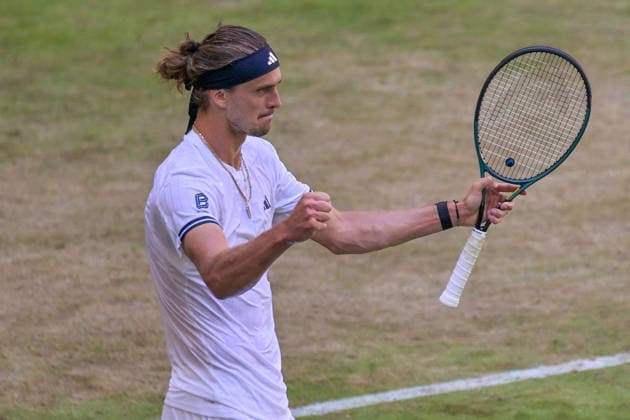 Alexander Zverev GER Schlussjubel Schlußjubel Emotion Freude 19.06.2026 ¢ Tennis ¢ TERRA WORTMANN OPEN ¢ ATP, Tennis Herren 500, heristo-arena-Halle (Westfalen), TERRA WORTMANN OPEN, NRW Germany