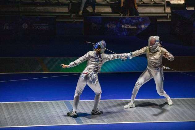June 19, 2026, Antony, Hauts-De-Seine, France: Paris, France: France is facing Italy in semifinal of the Senior Team Women s Saber event at the 2026 Fencing European Championship, EM, Europameisterschaft Antony France - ZUMAp284 20260619_zip_p284_111 Copyright: xMickaelxPintax