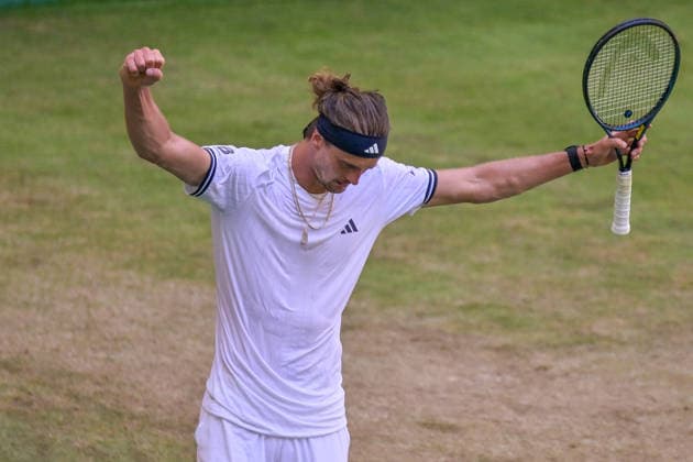 Alexander Zverev GER Schlussjubel Schlußjubel Emotion Freude 19.06.2026 ¢ Tennis ¢ TERRA WORTMANN OPEN ¢ ATP, Tennis Herren 500, heristo-arena-Halle (Westfalen), TERRA WORTMANN OPEN, NRW Germany