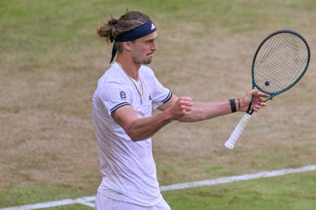 Alexander Zverev GER Schlussjubel Schlußjubel Emotion Freude 19.06.2026 ¢ Tennis ¢ TERRA WORTMANN OPEN ¢ ATP, Tennis Herren 500, heristo-arena-Halle (Westfalen), TERRA WORTMANN OPEN, NRW Germany
