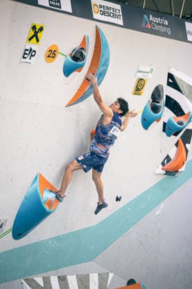 19.06.2026: Klettern - Bouldern: World Climbing Series Innsbruck 2026 - Halbfinale Herren Tomoa Narasaki (JPN) Innsbruck Kletterzentrum Innsbruck Österreich