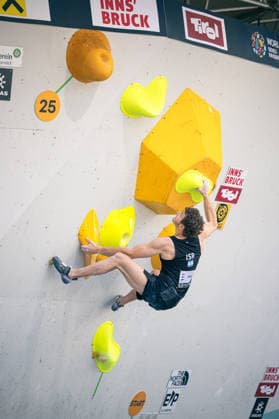 19.06.2026: Klettern - Bouldern: World Climbing Series Innsbruck 2026 - Halbfinale Herren Adi Bark (ISR) Innsbruck Kletterzentrum Innsbruck Österreich