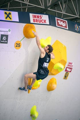 19.06.2026: Klettern - Bouldern: World Climbing Series Innsbruck 2026 - Halbfinale Herren Adi Bark (ISR) Innsbruck Kletterzentrum Innsbruck Österreich