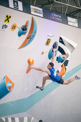 19.06.2026: Klettern - Bouldern: World Climbing Series Innsbruck 2026 - Halbfinale Herren Samuel Richard (FRA) Innsbruck Kletterzentrum Innsbruck Österreich
