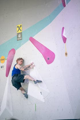 19.06.2026: Klettern - Bouldern: World Climbing Series Innsbruck 2026 - Halbfinale Herren Maximillian Milne (GBR) Innsbruck Kletterzentrum Innsbruck Österreich