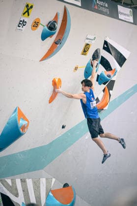 19.06.2026: Klettern - Bouldern: World Climbing Series Innsbruck 2026 - Halbfinale Herren Sam Avezou (FRA) Innsbruck Kletterzentrum Innsbruck Österreich