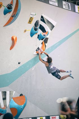 19.06.2026: Klettern - Bouldern: World Climbing Series Innsbruck 2026 - Halbfinale Herren Timo Uznik (AUT) Innsbruck Kletterzentrum Innsbruck Österreich