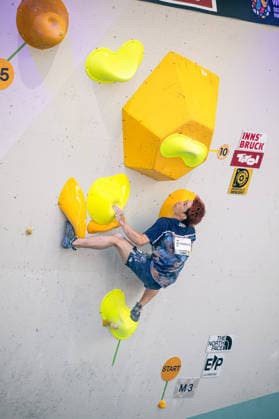 19.06.2026: Klettern - Bouldern: World Climbing Series Innsbruck 2026 - Halbfinale Herren Rei Kawamata (JPN) Innsbruck Kletterzentrum Innsbruck Österreich