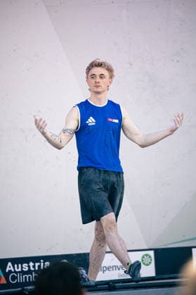 19.06.2026: Klettern - Bouldern: World Climbing Series Innsbruck 2026 - Halbfinale Herren Maximillian Milne (GBR) Innsbruck Kletterzentrum Innsbruck Österreich