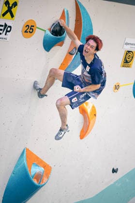 19.06.2026: Klettern - Bouldern: World Climbing Series Innsbruck 2026 - Halbfinale Herren Rei Kawamata (JPN) Innsbruck Kletterzentrum Innsbruck Österreich