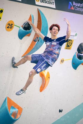 19.06.2026: Klettern - Bouldern: World Climbing Series Innsbruck 2026 - Halbfinale Herren Rei Kawamata (JPN) Innsbruck Kletterzentrum Innsbruck Österreich