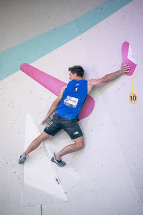19.06.2026: Klettern - Bouldern: World Climbing Series Innsbruck 2026 - Halbfinale Herren Antoine Girard (FRA) Innsbruck Kletterzentrum Innsbruck Österreich
