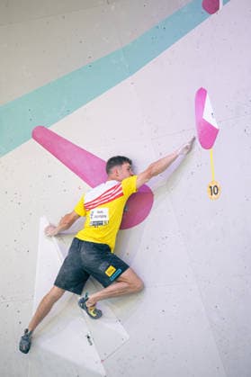 19.06.2026: Klettern - Bouldern: World Climbing Series Innsbruck 2026 - Halbfinale Herren Hannes Van Duysen (BEL) Innsbruck Kletterzentrum Innsbruck Österreich