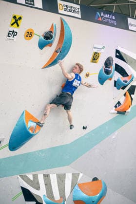 19.06.2026: Klettern - Bouldern: World Climbing Series Innsbruck 2026 - Halbfinale Herren Maximillian Milne (GBR) Innsbruck Kletterzentrum Innsbruck Österreich