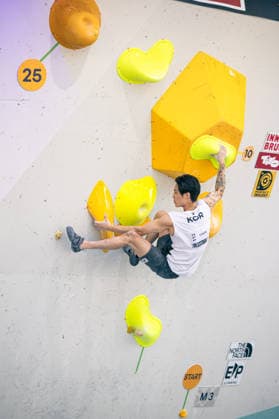 19.06.2026: Klettern - Bouldern: World Climbing Series Innsbruck 2026 - Halbfinale Herren Jongwon Chon (KOR) Innsbruck Kletterzentrum Innsbruck Österreich