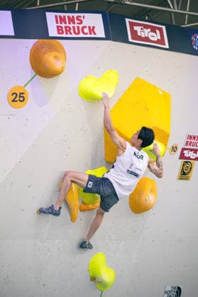 19.06.2026: Klettern - Bouldern: World Climbing Series Innsbruck 2026 - Halbfinale Herren Jongwon Chon (KOR) Innsbruck Kletterzentrum Innsbruck Österreich