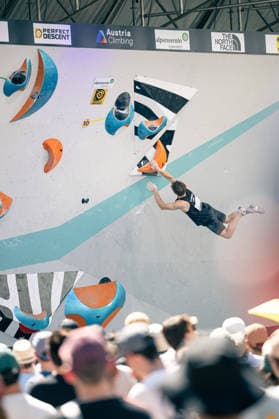 19.06.2026: Klettern - Bouldern: World Climbing Series Innsbruck 2026 - Halbfinale Herren Colin Duffy (USA) Innsbruck Kletterzentrum Innsbruck Österreich