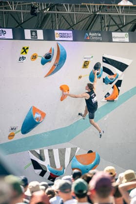 19.06.2026: Klettern - Bouldern: World Climbing Series Innsbruck 2026 - Halbfinale Herren Colin Duffy (USA) Innsbruck Kletterzentrum Innsbruck Österreich