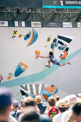 19.06.2026: Klettern - Bouldern: World Climbing Series Innsbruck 2026 - Halbfinale Herren Sorato Anraku (JPN) Innsbruck Kletterzentrum Innsbruck Österreich