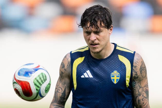 260619 Victor Nilsson Lindelöf of the Swedish national football team at a training session during day 9 of the FIFA World Cup, WM, Weltmeisterschaft, Fussball 2026 on June 19, 2026 in Houston. Photo: Petter Arvidson BILDBYRAN kod PA PA1243 fotboll football soccer fotball vm fotbolls-vm fotball-vm fotbolls-vm 2026 fifa world cup 2026 träning practice training sverige sweden sverige a day 9 bbeng