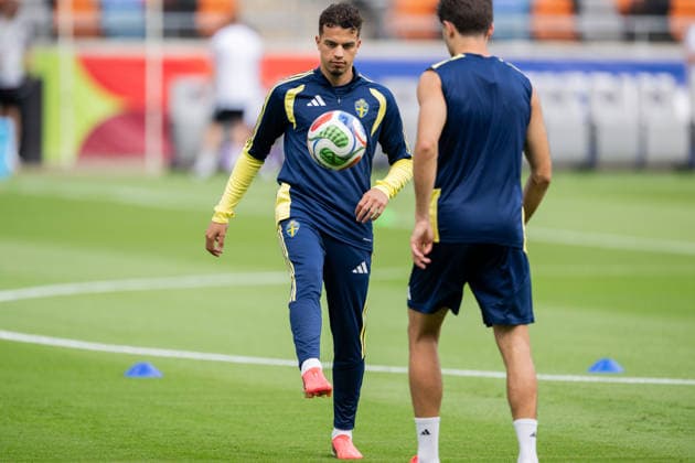 260619 Yasin Ayari of the Swedish national football team at a training session during day 9 of the FIFA World Cup, WM, Weltmeisterschaft, Fussball 2026 on June 19, 2026 in Houston. Photo: Petter Arvidson BILDBYRAN kod PA PA1243 fotboll football soccer fotball vm fotbolls-vm fotball-vm fotbolls-vm 2026 fifa world cup 2026 träning practice training sverige sweden sverige a day 9 bbeng