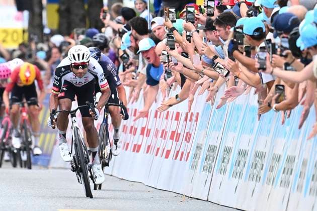 Tour de Suisse 2026 Stage 3 BAD RAGAZ, SWITZERLAND - JUNE 19 : Narvaez Jhonatan (ECU) of UAE Team Emirates XRG winner during stage 3 of the 89th edition of Tour de Suisse an UCI World Tour 2.UWT cycling road race stage for Men Elite of 157.9 km with start in Bad Ragaz and finish in Bad Ragaz on June 19, 2026 in Bad Ragaz, Switzerland, 19 06 2026 ( Motordriver Guy De Vuyst - Bad Ragaz Switzerland  Copyright: xVincentxKalutx