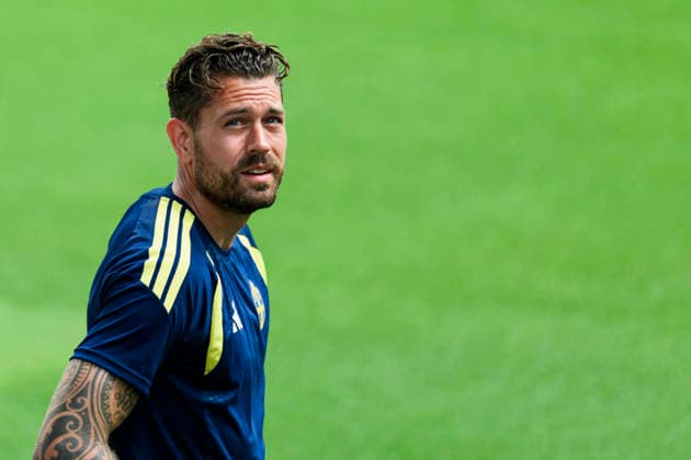 260619 Goalkeeper Kristoffer Nordfeldt of the Swedish national football team at a training session during day 9 of the FIFA World Cup, WM, Weltmeisterschaft, Fussball 2026 on June 19, 2026 in Houston. Photo: Ludvig Thunman BILDBYRAN kod LT PA1243 fotboll football soccer fotball vm fotbolls-vm fotball-vm fotbolls-vm 2026 fifa world cup 2026 träning practice training sverige sweden sverige a day 9 bbeng