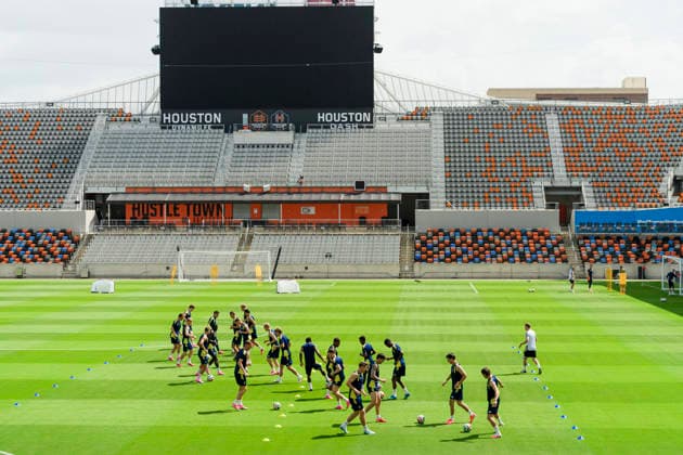 260619 General view of the Swedish national football team at a training session during day 9 of the FIFA World Cup, WM, Weltmeisterschaft, Fussball 2026 on June 19, 2026 in Houston. Photo: Ludvig Thunman BILDBYRAN kod LT PA1243 fotboll football soccer fotball vm fotbolls-vm fotball-vm fotbolls-vm 2026 fifa world cup 2026 träning practice training sverige sweden sverige a day 9 bbeng