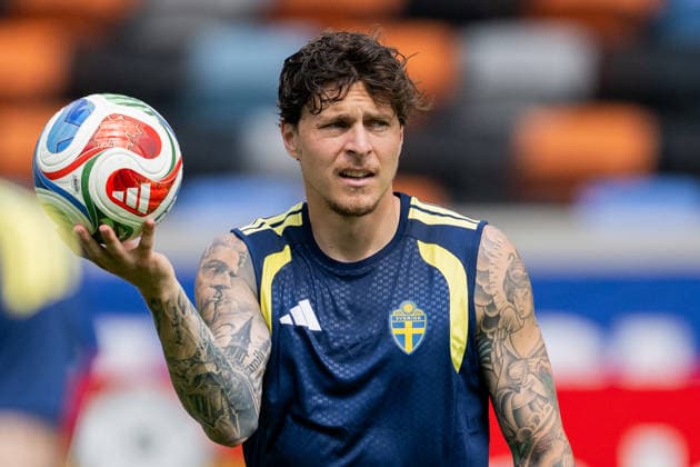 260619 Victor Nilsson Lindelöf of the Swedish national football team at a training session during day 9 of the FIFA World Cup, WM, Weltmeisterschaft, Fussball 2026 on June 19, 2026 in Houston. Photo: Petter Arvidson BILDBYRAN kod PA PA1243 fotboll football soccer fotball vm fotbolls-vm fotball-vm fotbolls-vm 2026 fifa world cup 2026 träning practice training sverige sweden sverige a day 9 bbeng
